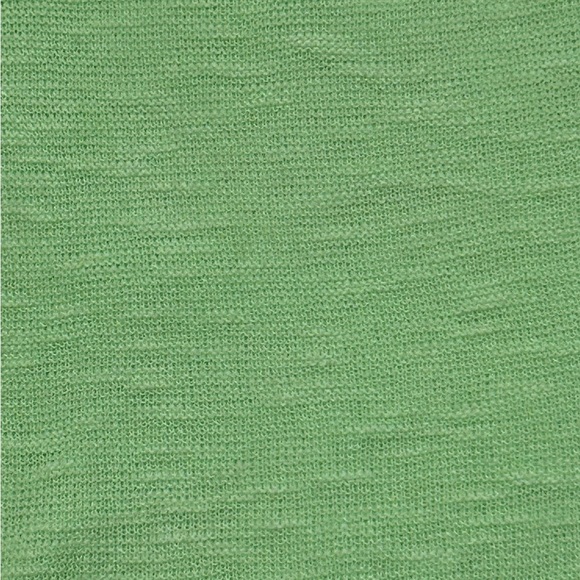 EILEEN FISHER Size L Organic Linen Blend Mint Green Pullover Light Knit Sweater - Picture 3 of 10